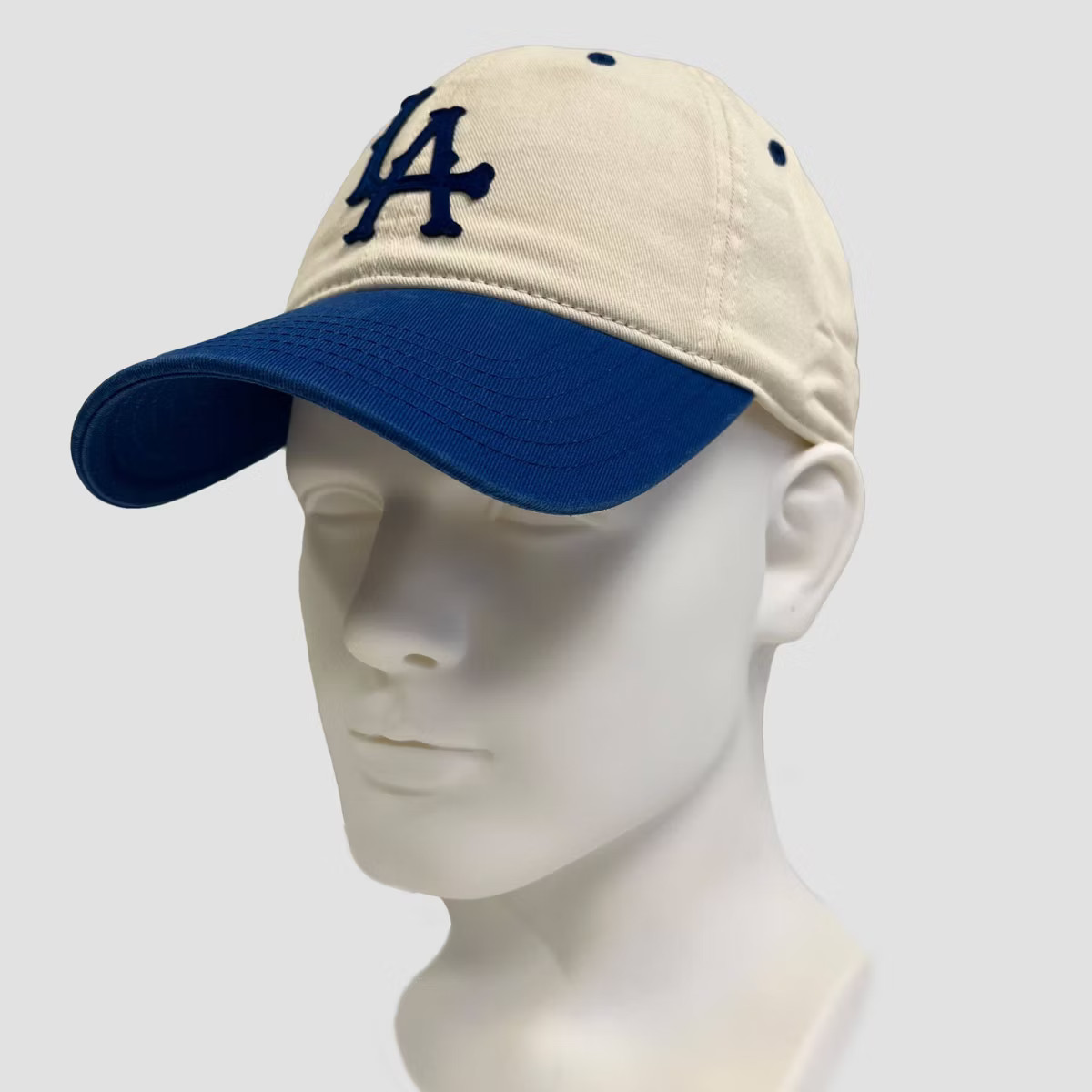 Men's Two Tone LA Baseball Hat - Cream/Navy Blue | Target