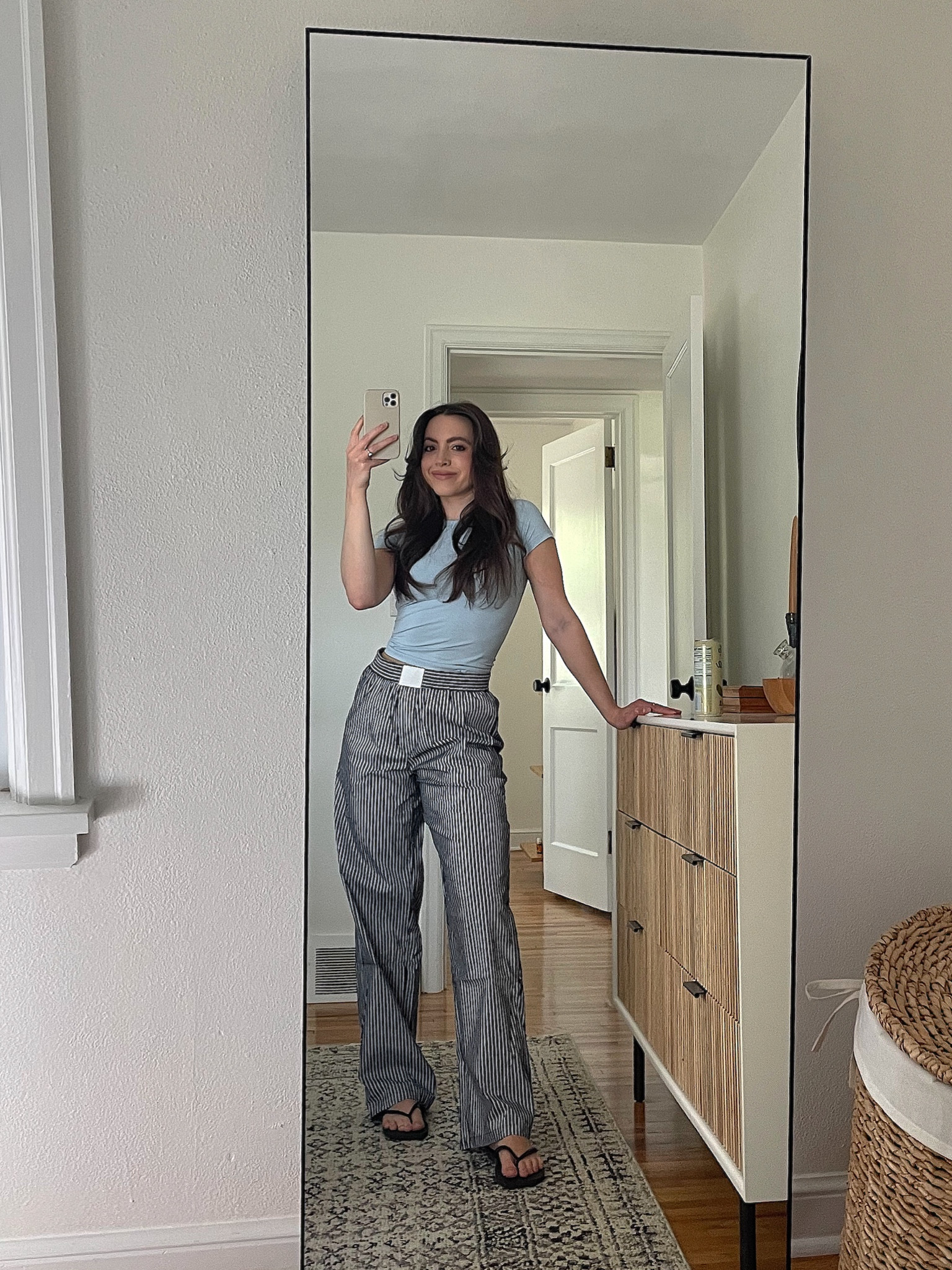 T-shirt size small
Pants size 2 (sized down 2 from my regular PP sizing)
Flip flops size 7/8 (I’m a size 7 and they fit perfectly)

#LTKFindsUnder50 #LTKFindsUnder100 #LTKStyleTip