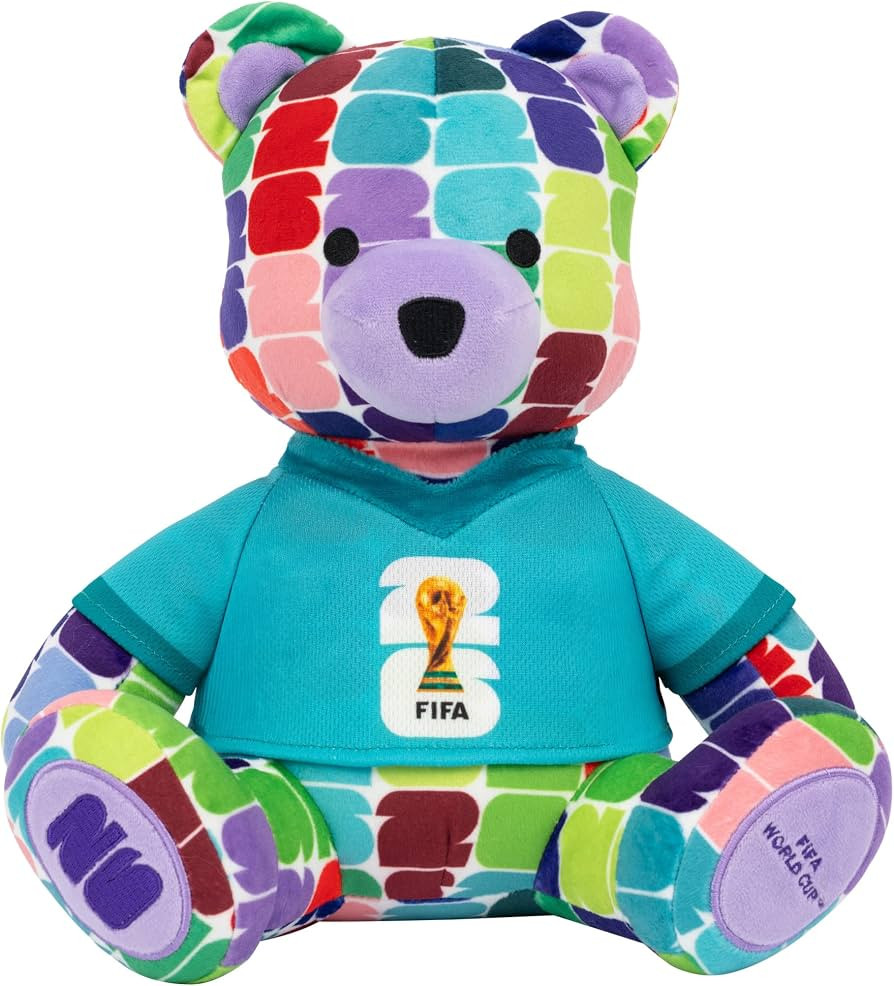 Jazwares FIFA World Cup 2026 10-Inch Colorful Bear Plush - Official 2026 World Cup Collectible wi... | Amazon (US)