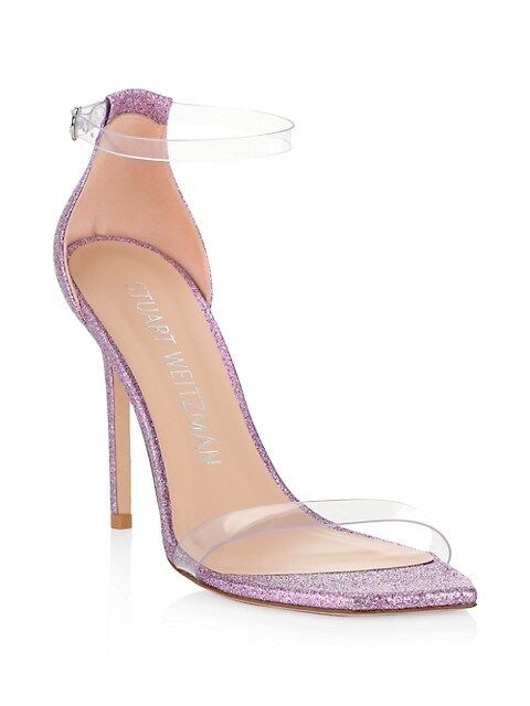 Nudistcurve Glitter High-Heel Sandals | Saks Fifth Avenue