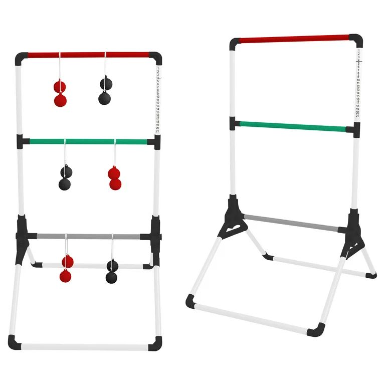 MD Sports Foldable Ladder Toss Game, Red, Green and Black | Walmart (US)