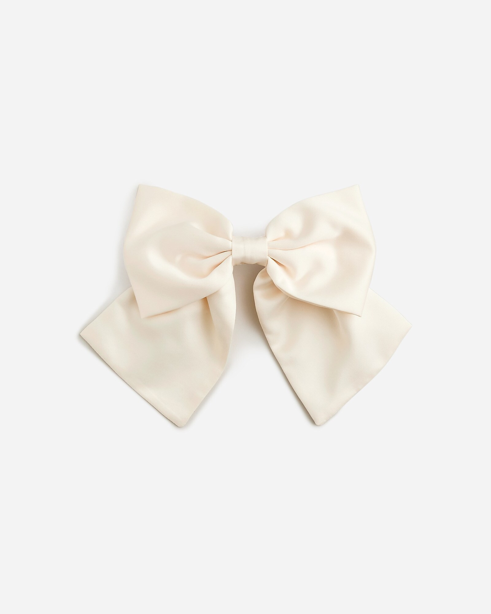 Oversized satin bow hair clip | J. Crew US