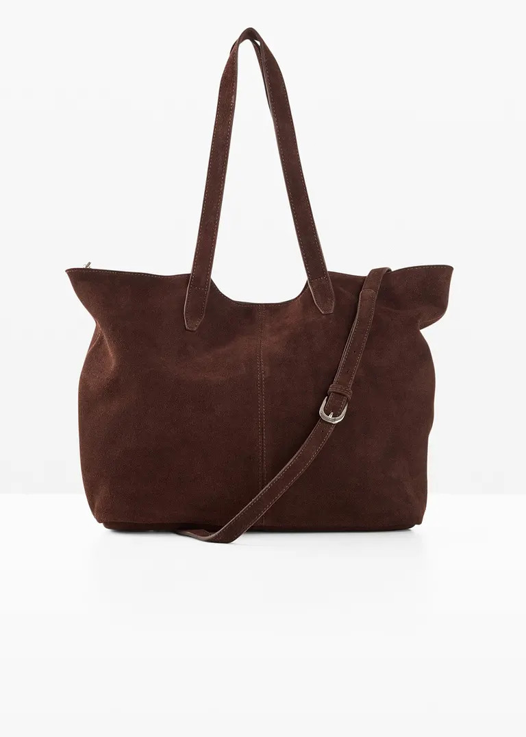 Maxi Shopper aus Wildleder | Bonprix DE