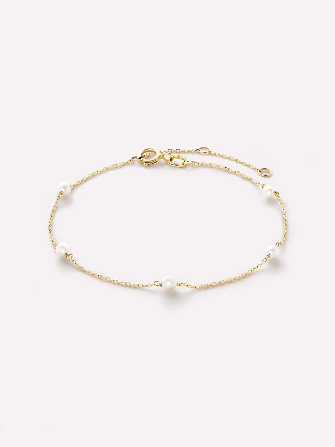 Gold Pearl Station Bracelet | Ana Luisa