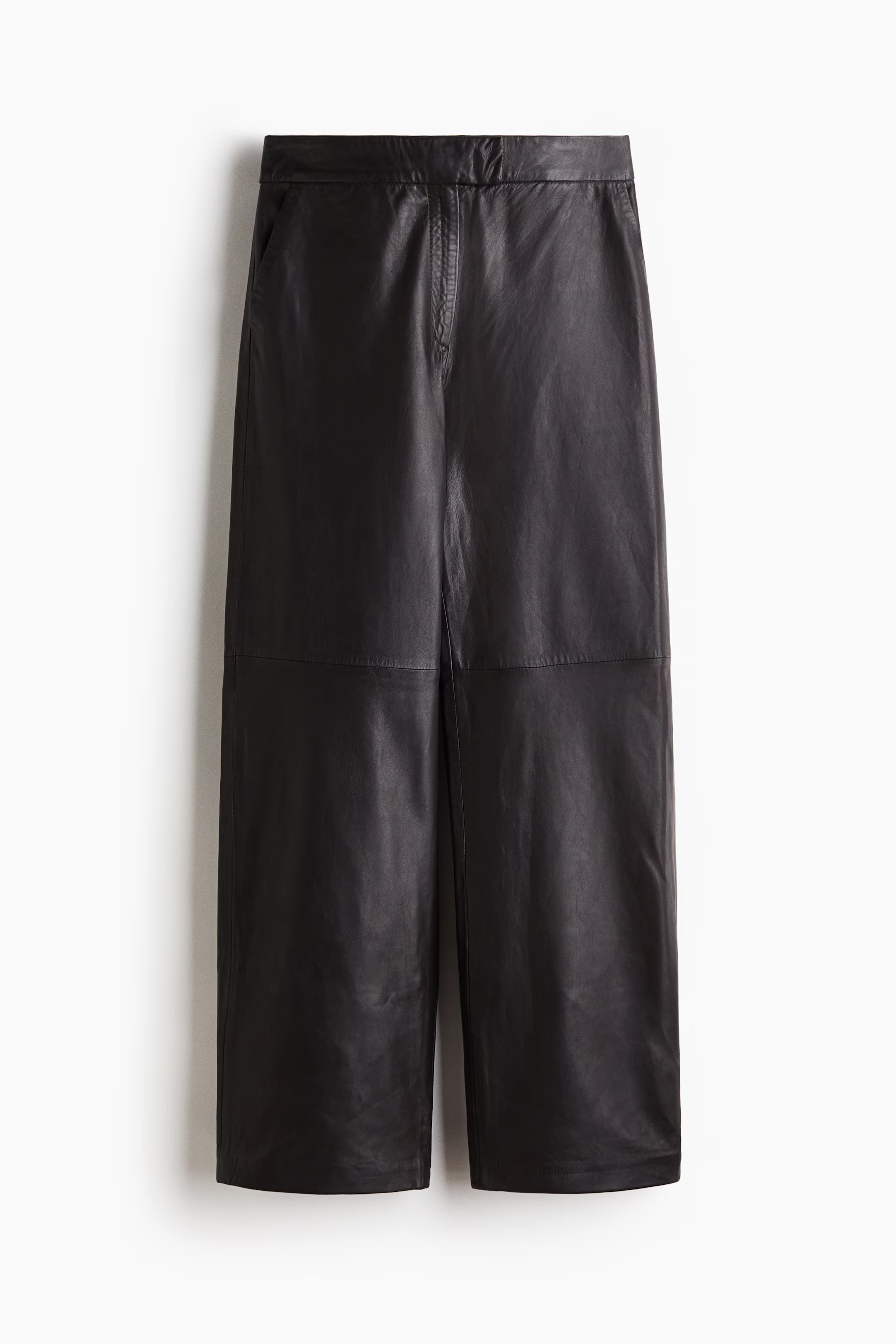 Straight leather trousers | H&M (UK, MY, IN, SG, PH, TW, HK)