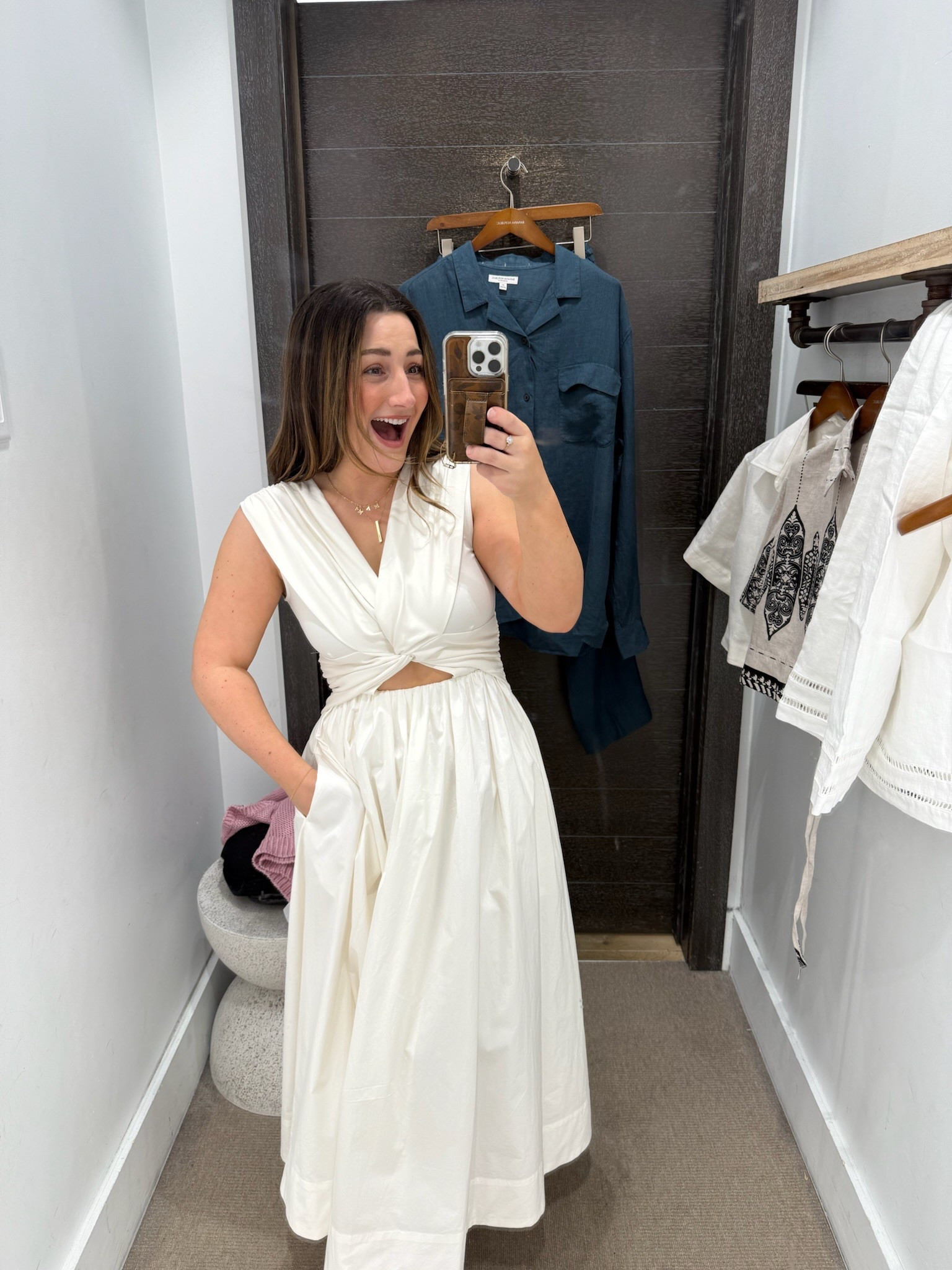 Banana Republic try-on! 

This dress is absolutely beautiful!!! 
Wearing a xs but ordering a small!

Perfect for a bride, honeymoon, European vacation, summer events!! 

5'0" 145lbs 

Petite friendly fashion 

#LTKStyleTip #LTKSeasonal #LTKPetite