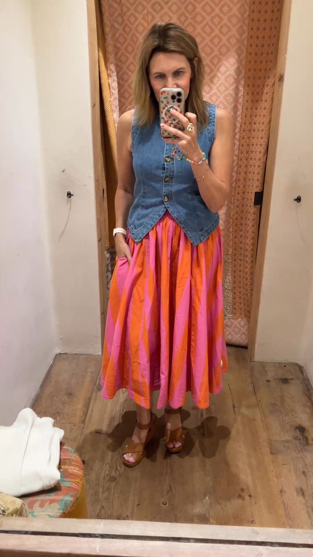 These Free People skirts are so fun! I recommend sizing down one. 

#LTKOver40