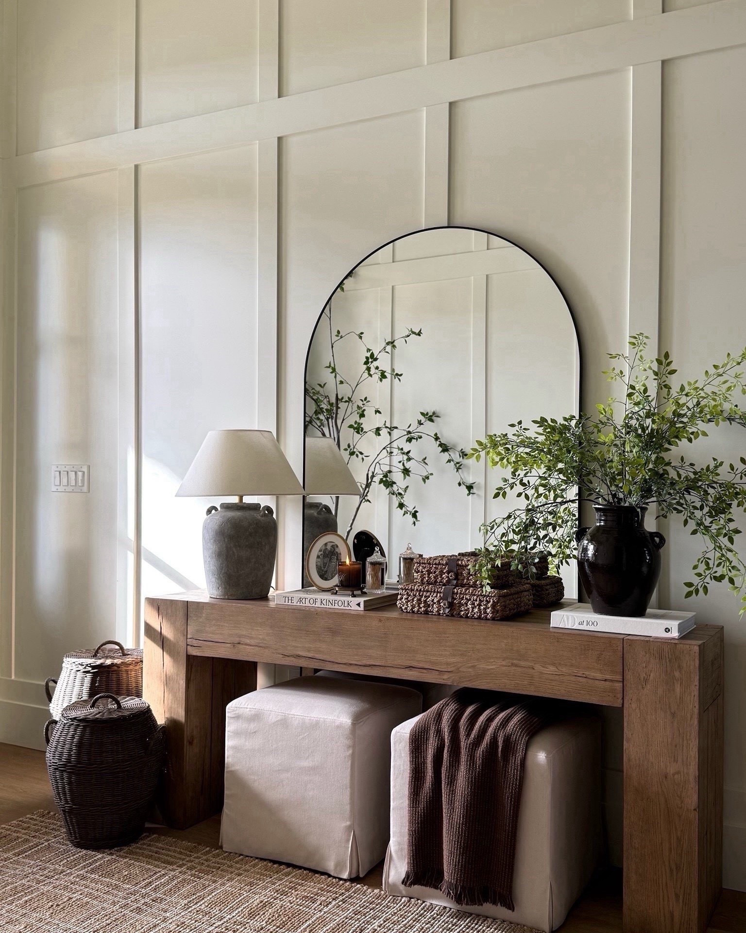 Our front entry table was one of the first pieces we purchased when we moved into our home! I love the textured look and feel and the warm wood tone. Quince offers an identical style for a fraction of the price. TODAY ONLY it’s $1,300 when you shop in the Quince app! 

#LTKHome #LTKSaleAlert