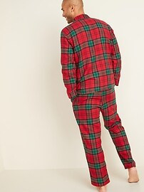 Men / Socks & UnderwearPlaid Flannel Pajama Set for Men | Old Navy (US)