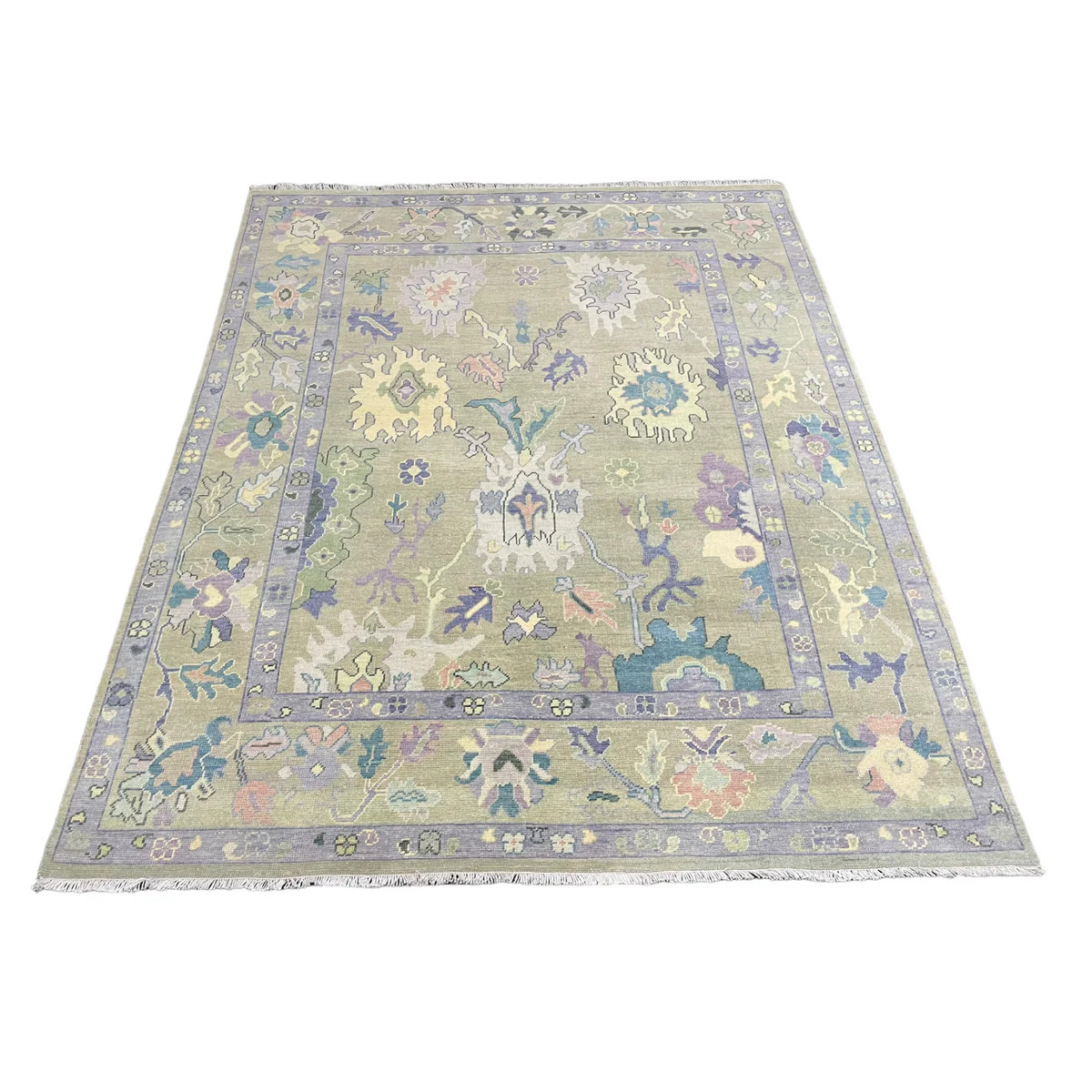 Estelle Oushak Rug in Lilac | The Well Appointed House, LLC