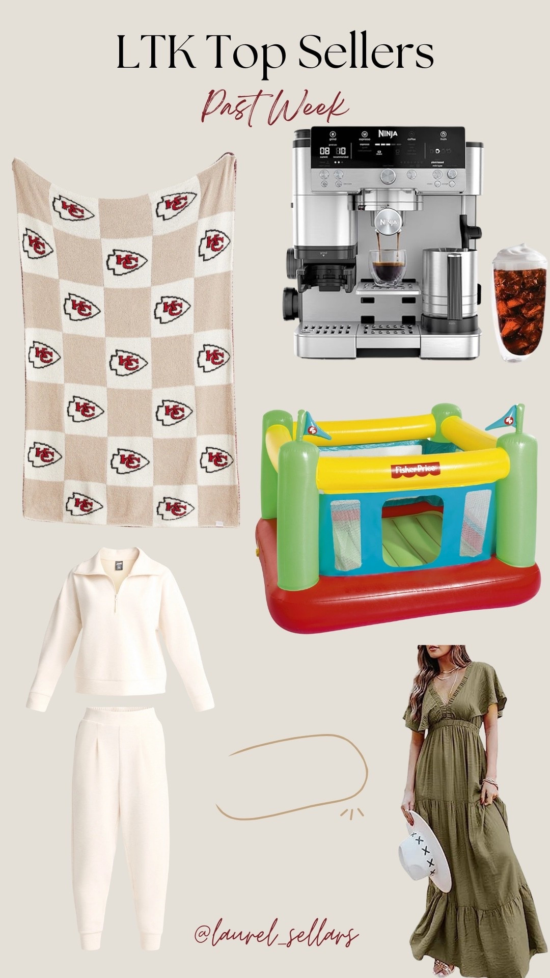 This week’s top sellers 🎉 — Ninja Luxe Café espresso machine, cozy cream lounge set, Chiefs blanket, Fisher-Price bounce house, and the perfect fall maxi dress 🍂✨ Shop the best finds moms are loving right now!

#LTKTopSellers #LTKFinds #LTKHome #LTKMomLife #LTKStyle #LTKLounge #LTKKids #LTKUnder50 #LTKSaleAlert #LTKSeasonal #FallStyle #FallFavorites #EspressoMachine #CoffeeLovers #CozyLoungeSet #BouncyHouseFun #KansasCityChiefs #NFLHomeDecor #MomStyle #EverydayStyle