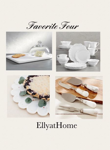Favorite four kitchen accessories at Pottery Barn! Shop marble pieces, trays, cheese boards, white dishes, bowls, cheese knives and more. Some selections on sale. Beautiful white kitchen accessories. Home decor accessories. 

#LTKunder50 #LTKsalealert #LTKhome