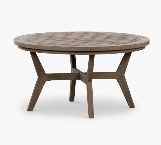 Raylan FSC® Teak Outdoor Round Coffee Table | Pottery Barn (US)