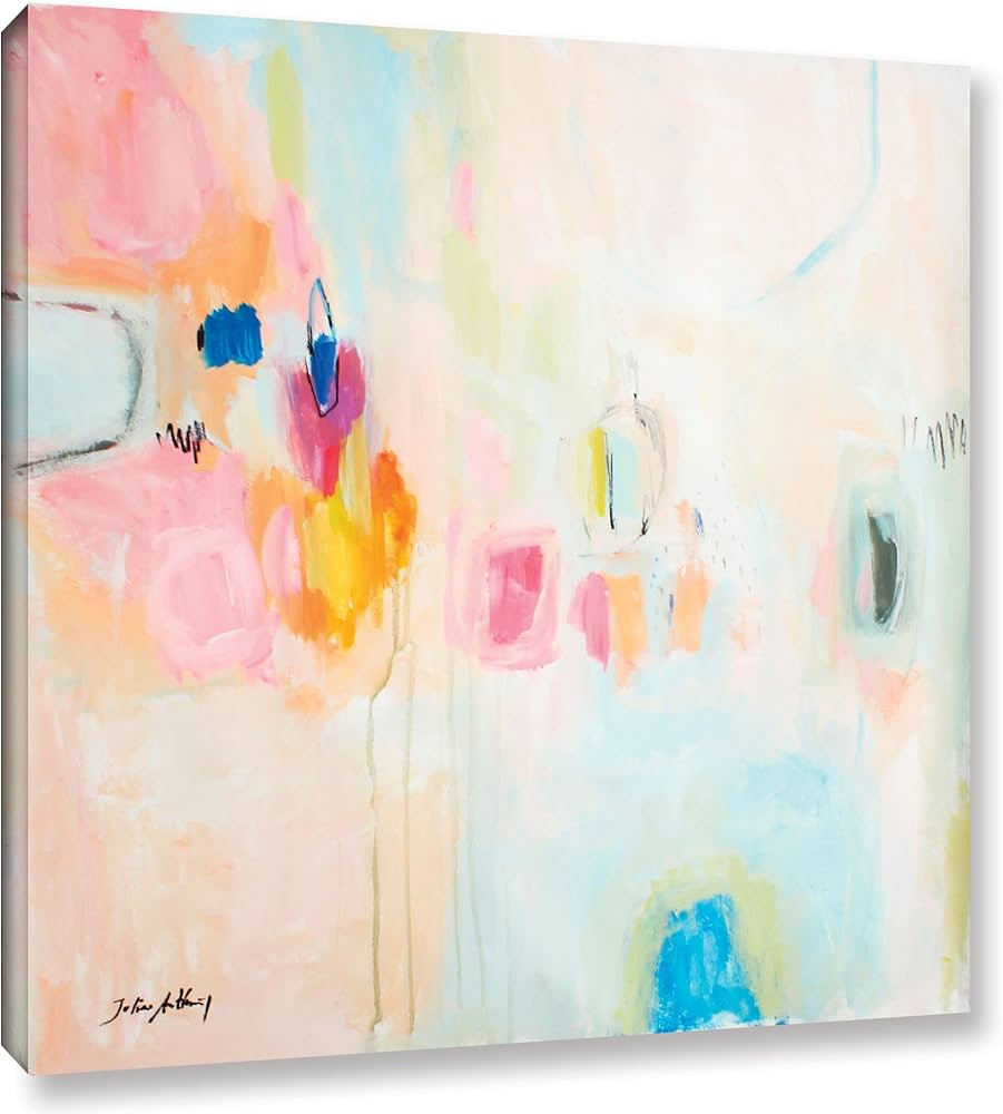 ArtWall Jolina Anthony's Rosa Abstract Gallery Wrapped Canvas, 24"x 24" | Amazon (US)