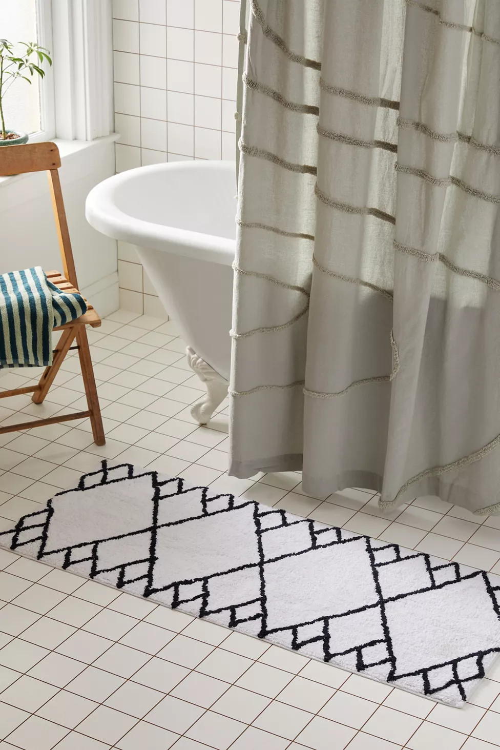 Diamond Runner Bath Mat | Urban Outfitters (US and RoW)