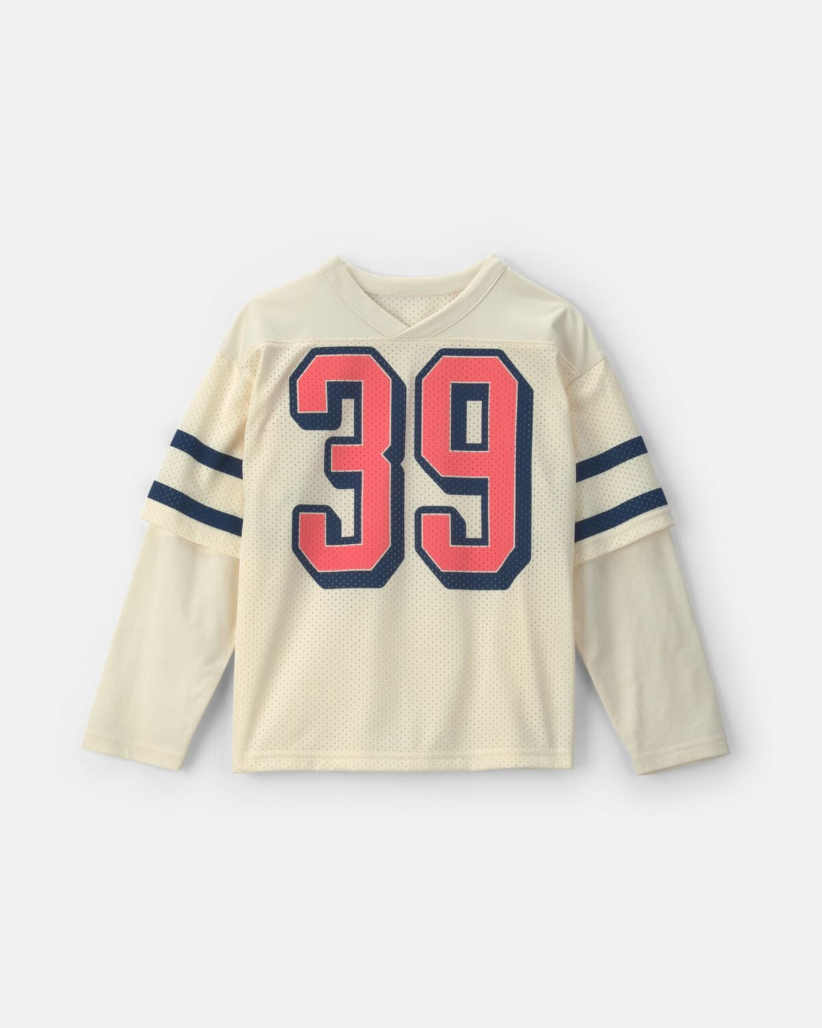 Boys Game Day Mesh Long-Sleeve Jersey - Cream | Carter's Inc