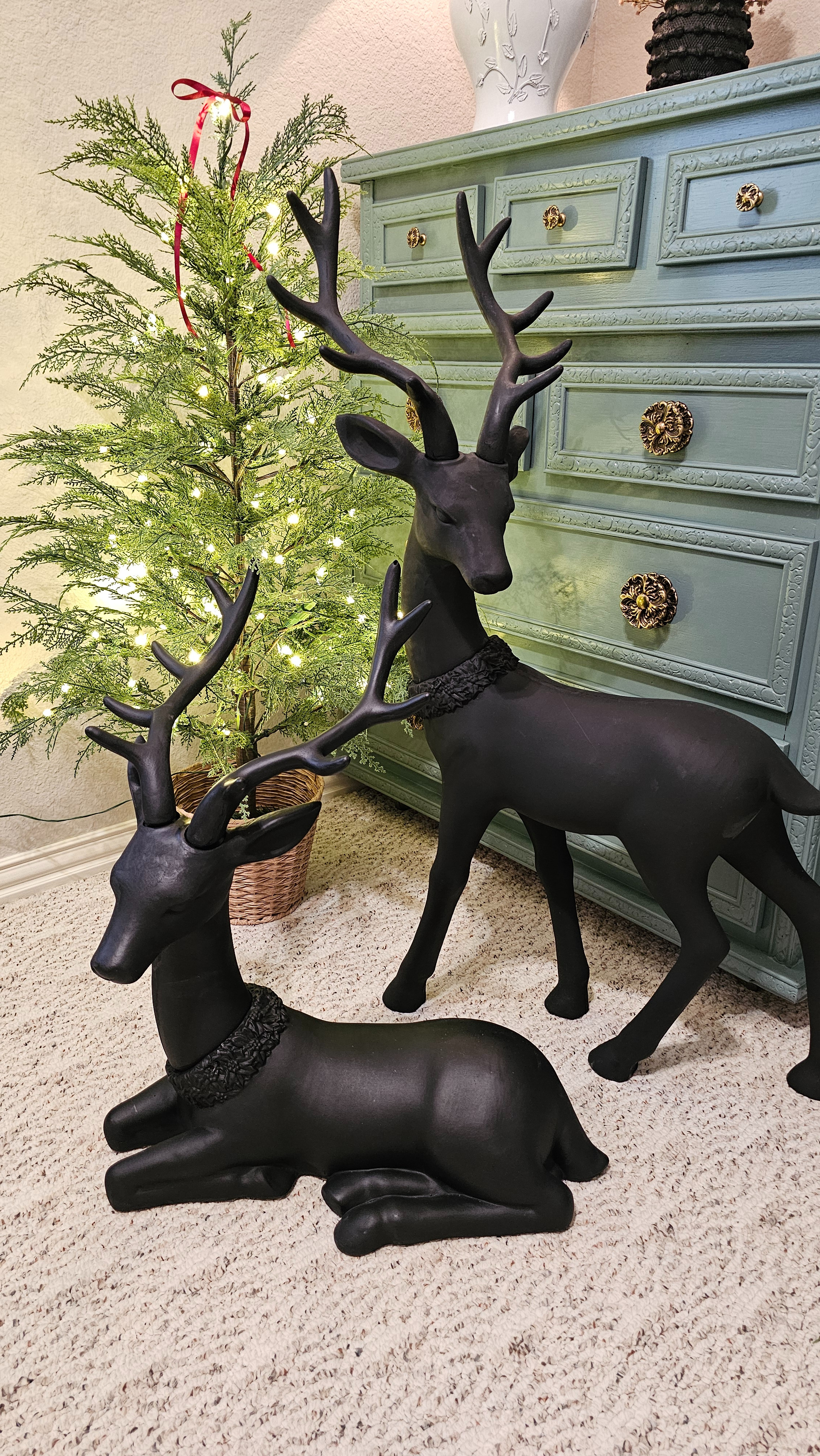They're BACK!!! The viral set of reindeer and 4' pre-lit cypress Christmas Tree! These both sold out by mid October last year so don't miss your chance to get them. They are both so cute! XO #christmas #walmart #christmasdecor 

 #LTKSeasonal #LTKHome