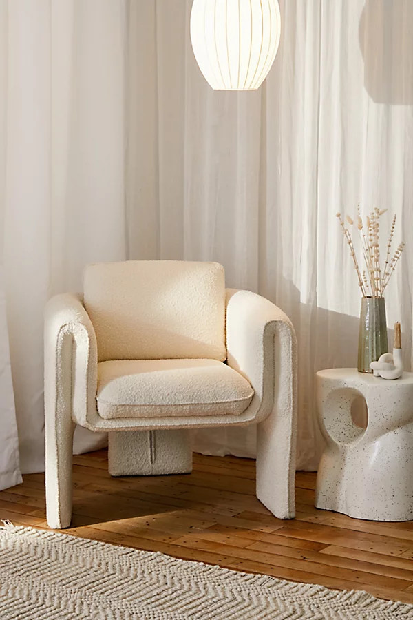 Floria Boucle Chair | Urban Outfitters (US and RoW)