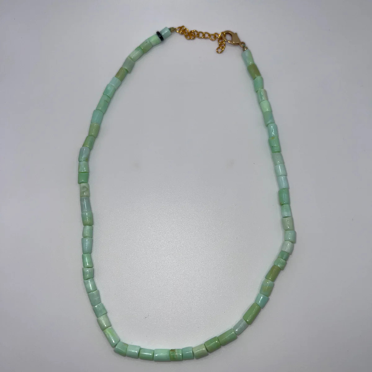 Green Marble Beaded Necklace Sample 61 | Allie + Bess