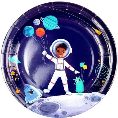 Anna + Pookie 9" Boy Astronaut Paper Party Plates 8 Ct. | Target