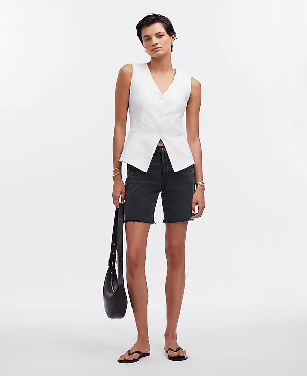 Long Denim Shorts in Kelm Wash | Madewell