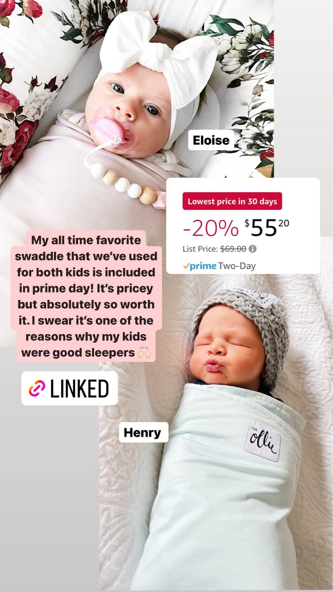 Prime day kids deals! We love this swaddle! 

#LTKSaleAlert #LTKKids #LTKFindsUnder100