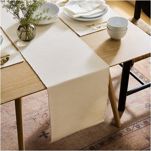 Riviera Cotton Table Runner | West Elm (US)