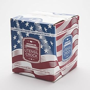 American Mug Pottery Ceramic Utensil Crock Utensil Holder, Made in USA, White | Amazon (US)