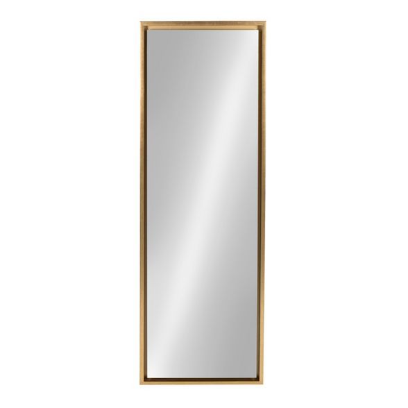 16" x 48" Evans Framed Wall Panel Mirror Gold - Kate and Laurel | Target