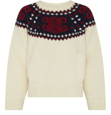 Fair Isle Triomphe pullover mit rundhalsausschnitt aus wolle | 24S (APAC/EU)
