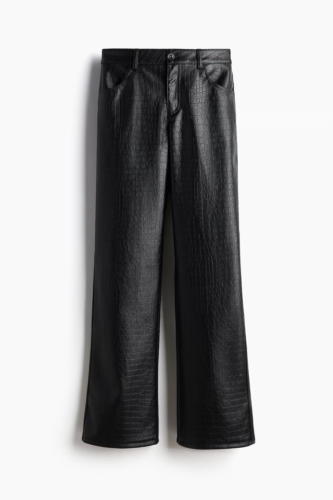 Gerade Hose mit Coating | H&M (DE, AT, CH, NL, FI)