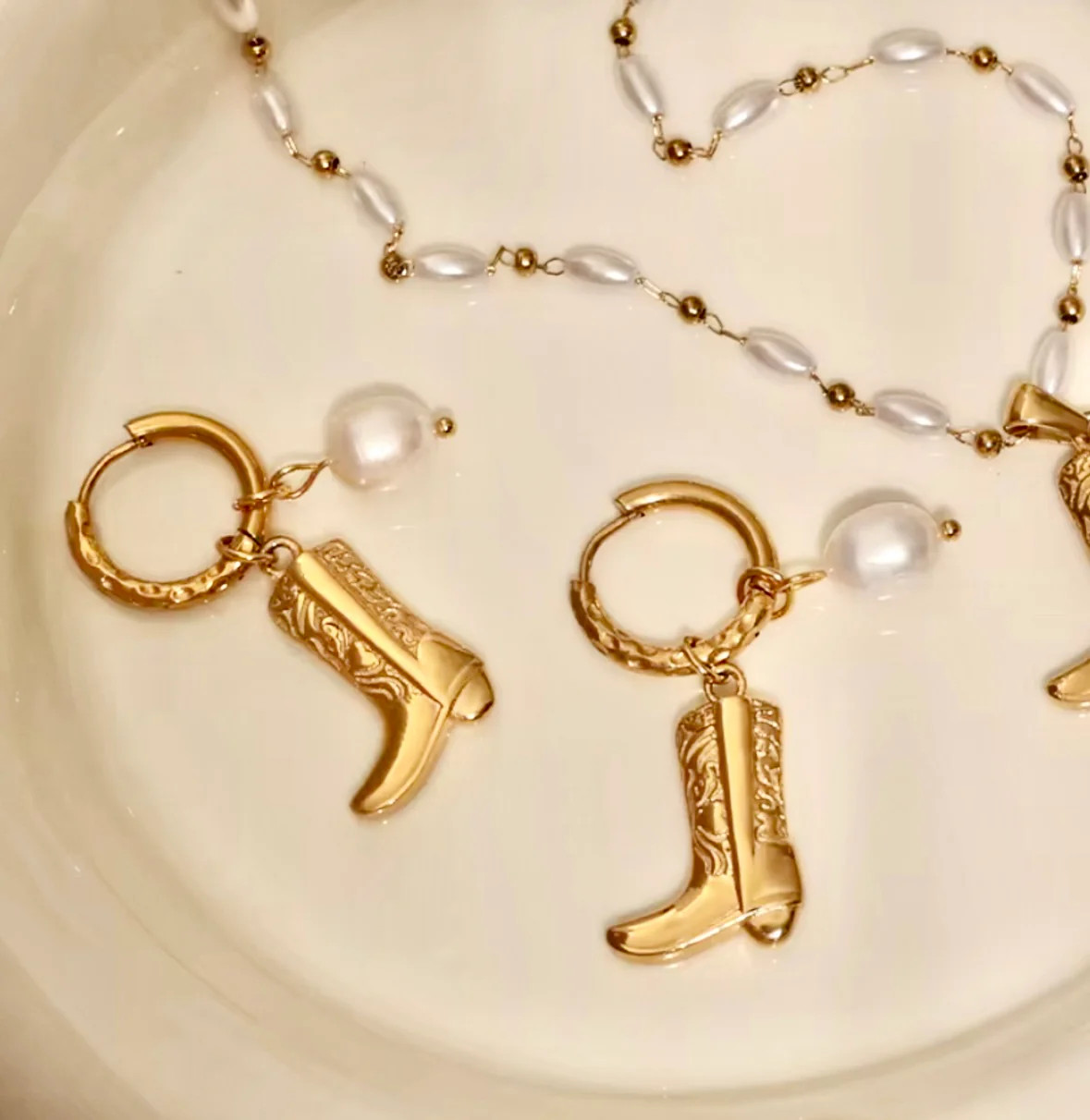 Boot n’ Pearl Huggies | Pierced by Ash Design