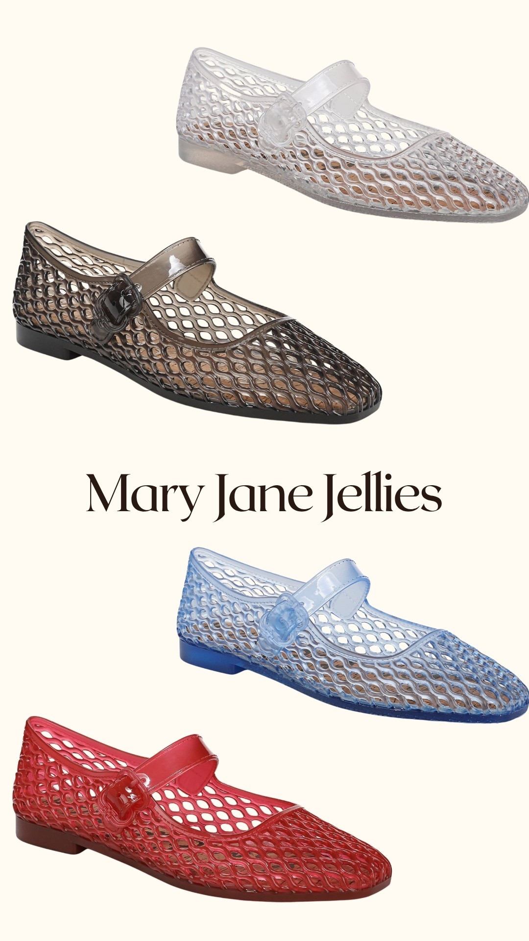 Jellies are officially back—and honestly, I’m not mad about it 🤍

If you grew up in the late ’80s and ’90s, you already know… and if you missed them the first time around, welcome to your new spring/summer obsession.

These Sam Edelman jelly Mary Janes @nordstroms are giving nostalgic but make it chic. They’re lightweight, breathable (hello, Tampa heat), and actually comfortable—which is non-negotiable. And at $65? We love an affordable trend that still looks elevated.

Perfect for running around, grabbing coffee, or pretending you’re strolling Worth Avenue with nowhere to be ✨

Consider this your sign to keep your tootsies cute and cool this season.

#CoolGirlMom #EffortlessChic #SpringStyle #AffordableLuxury #JellyShoes