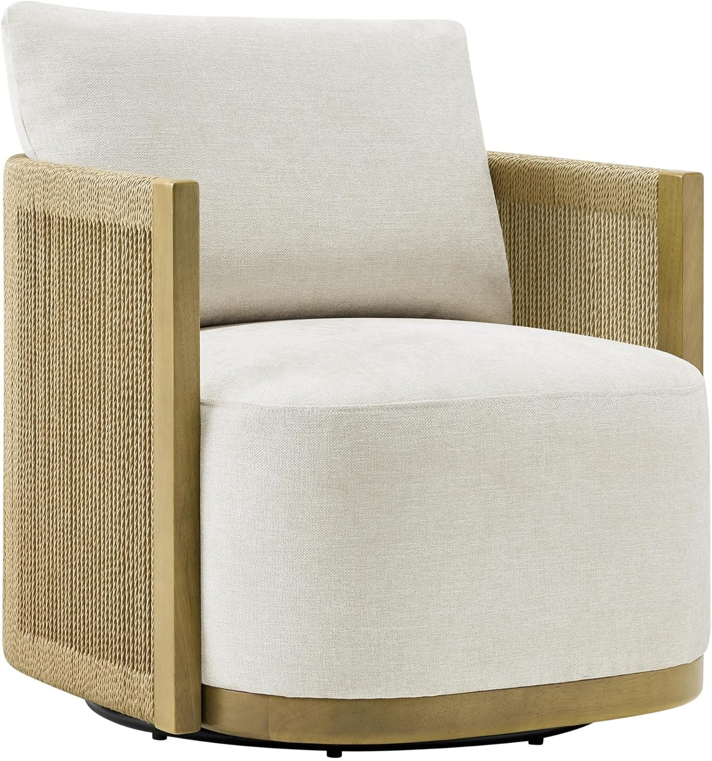 CHITA Braid Swivel Accent Chairs, Modern Comfy FSC Certified Armchair with Paper Cord & Wood Fram... | Amazon (US)