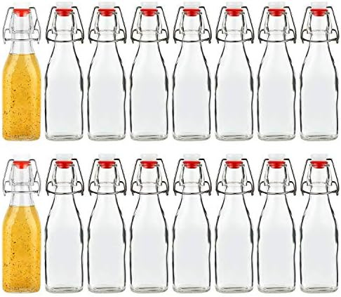 Encheng 8oz Glass Bottles With With Air Tight Lids,Beer Bottles For Home Brewing 250ml,Kombucha Bott | Amazon (US)