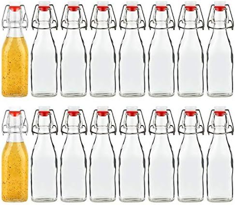 Encheng 8oz Glass Bottles With With Air Tight Lids,Beer Bottles For Home Brewing 250ml,Kombucha Bott | Amazon (US)