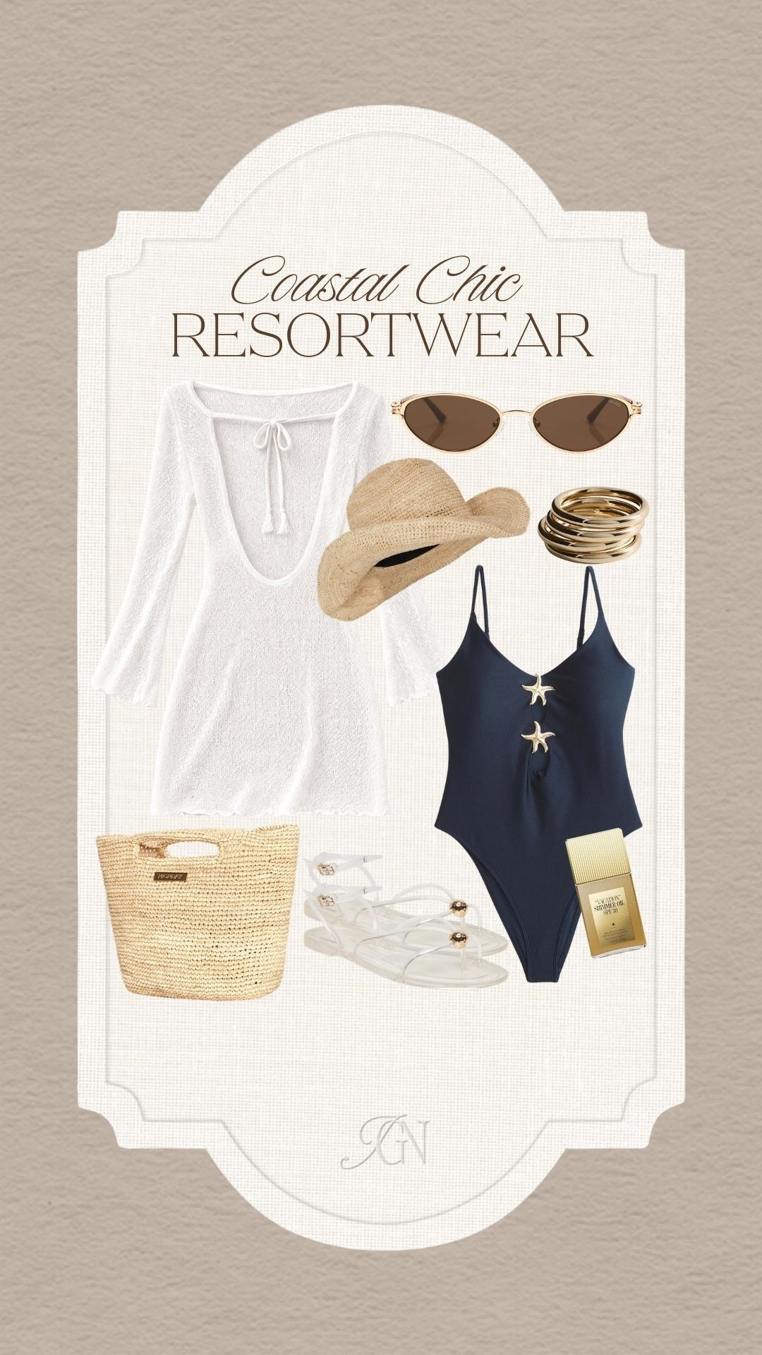 Coastal chic resortwear 🐚 

#resort #swimsuit #coverup #strawbag #beachbag #strawhat #sunnies #sunglasses #springbreak #summer #vacay #abercrombie #mondayswimwear #sojos #dolcevita #jellyshoes

#LTKTravel #LTKSwim #LTKootd