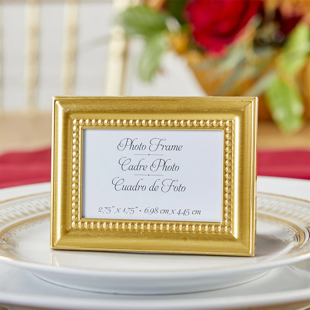 Beautiful DIY Beaded Gold Place Card/photo Holder set of 12 - Etsy | Etsy (US)