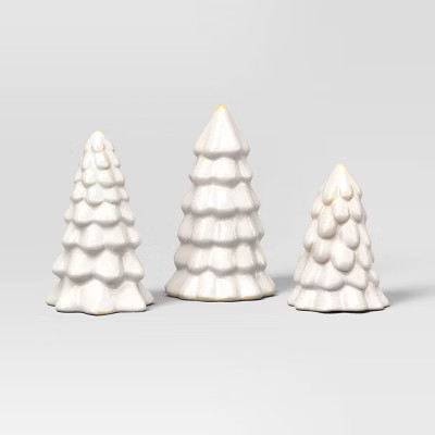 3ct Christmas Ceramic White Tree Set - Wondershop™ | Target