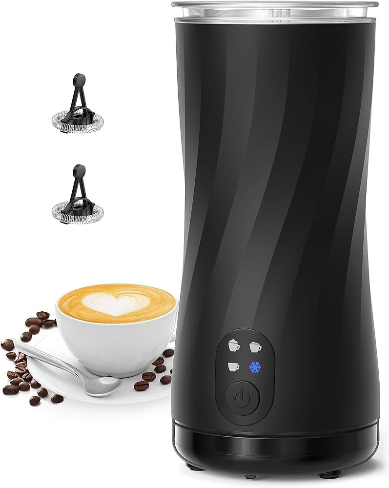 Milk Frother, Symdral 4-in-1 Milk Frother and Steamer, Automatic Hot and Cold Foam Maker & Milk H... | Amazon (US)