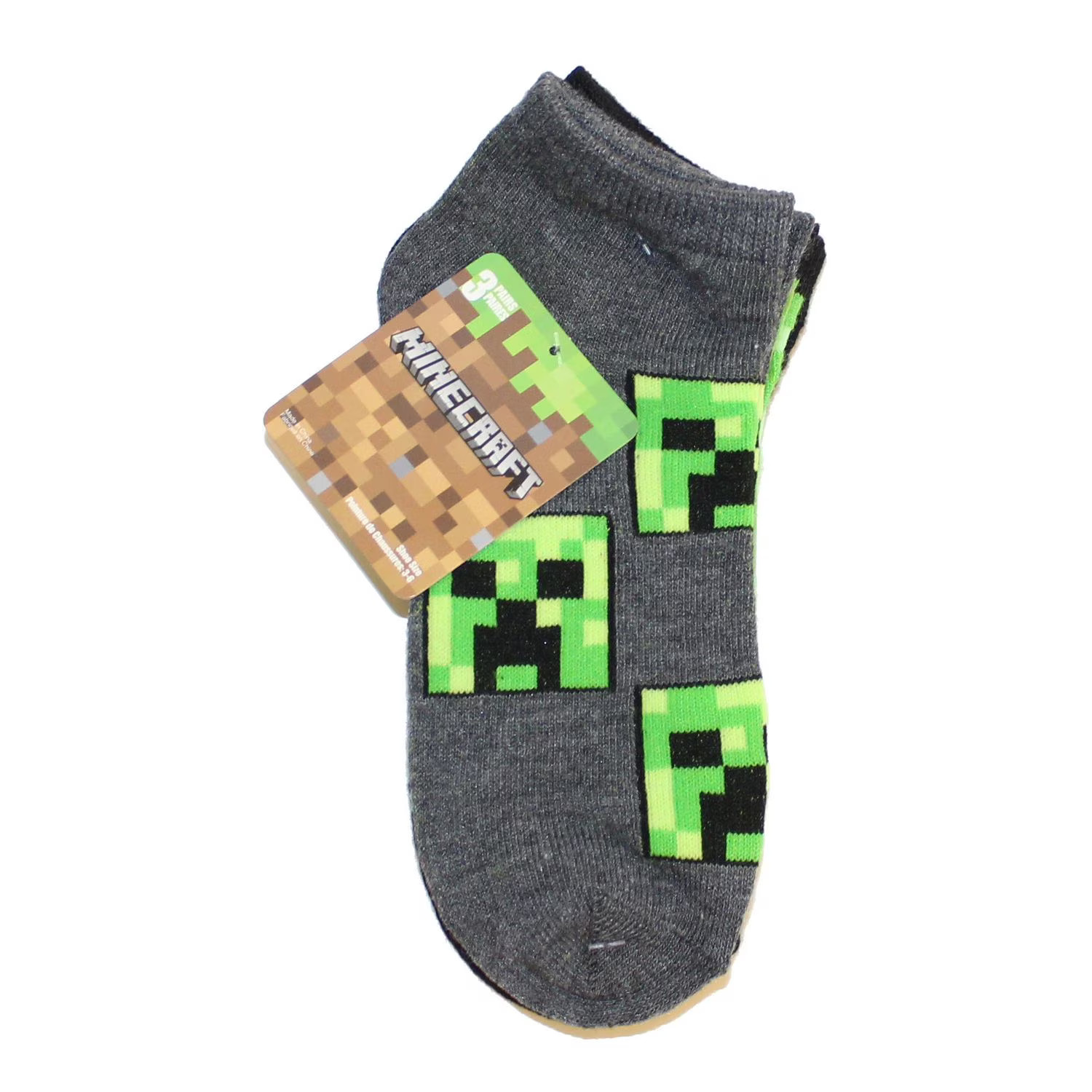 Minecraft Boys 3 Pack Socks, Sizes 11-2, 3-6 | Walmart (CA)