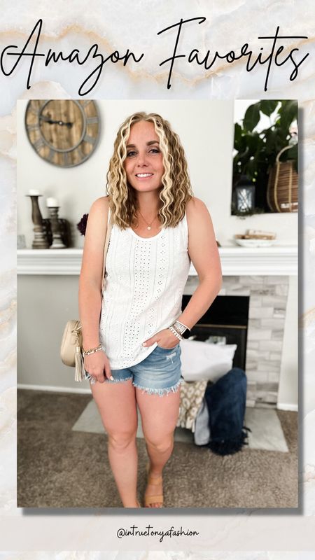 Easy summer outfit idea, wearing my TTS in everything! Spring outfits, spring 2023 style trends, spring dinner outfit, amazon fashion, amazon spring favorites, amazon spring finds, spring outfit inspo, amazon spring finds, coastal cowgirl outfits, amazon spring favorites, Vacation outfit, casual outfit of the day, mom ootd, date night outfits, summer style, summer fashion 2023, sandals, amazon sandals, flat sandals, denim shorts, amazon shorts, high waisted shorts, size 6, summer 2023 fashion, easy mom outfits for summer, summer ootd,

#LTKunder50 #LTKSeasonal #LTKstyletip