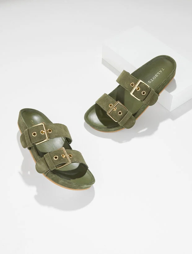 Morgan Suede Slides | Talbots
