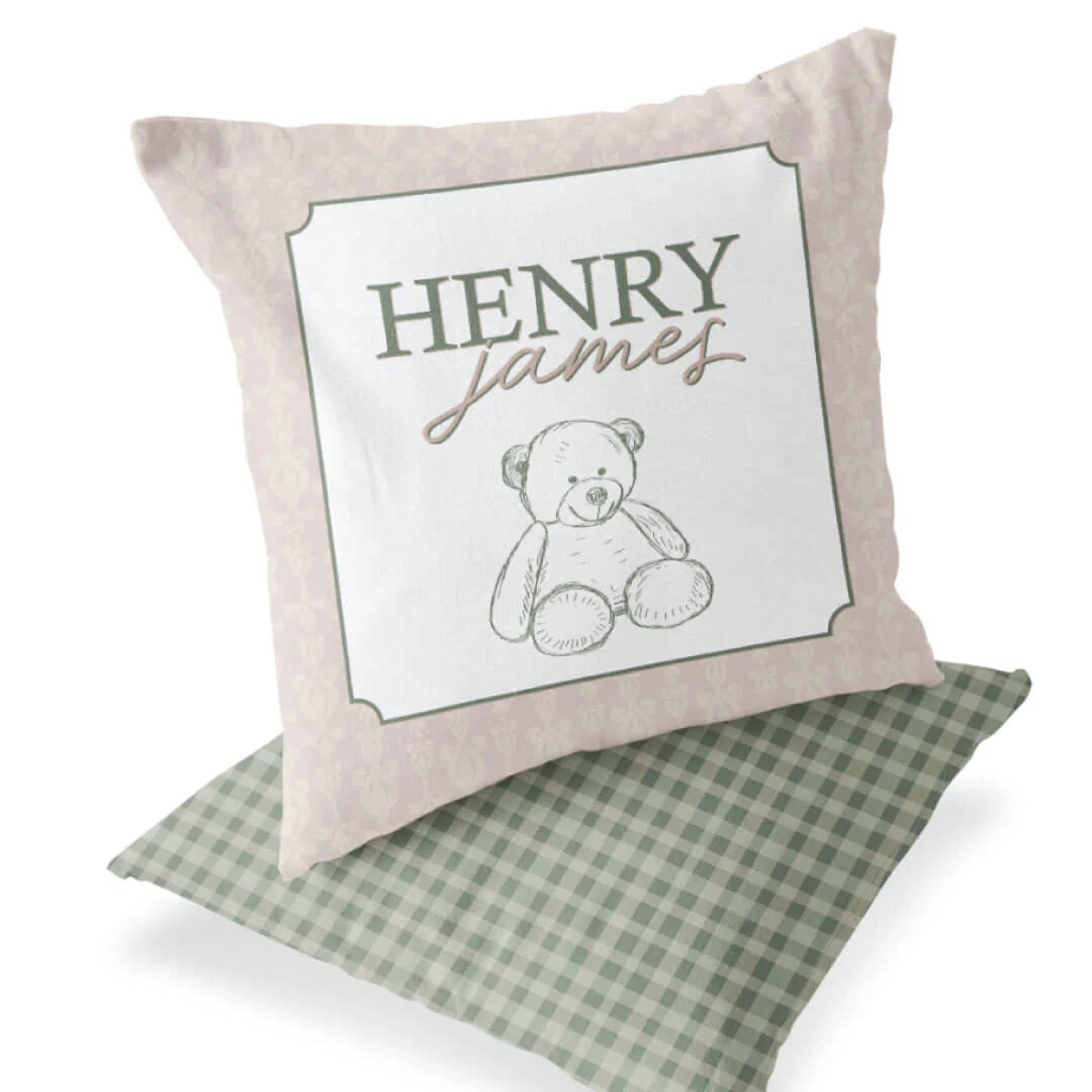 Teddy Bear Personalized Accent Pillow | Caden Lane