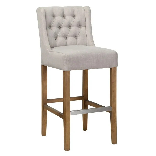 Kosas Home Karla 30 in. Upholstered Barstool - Walmart.com | Walmart (US)