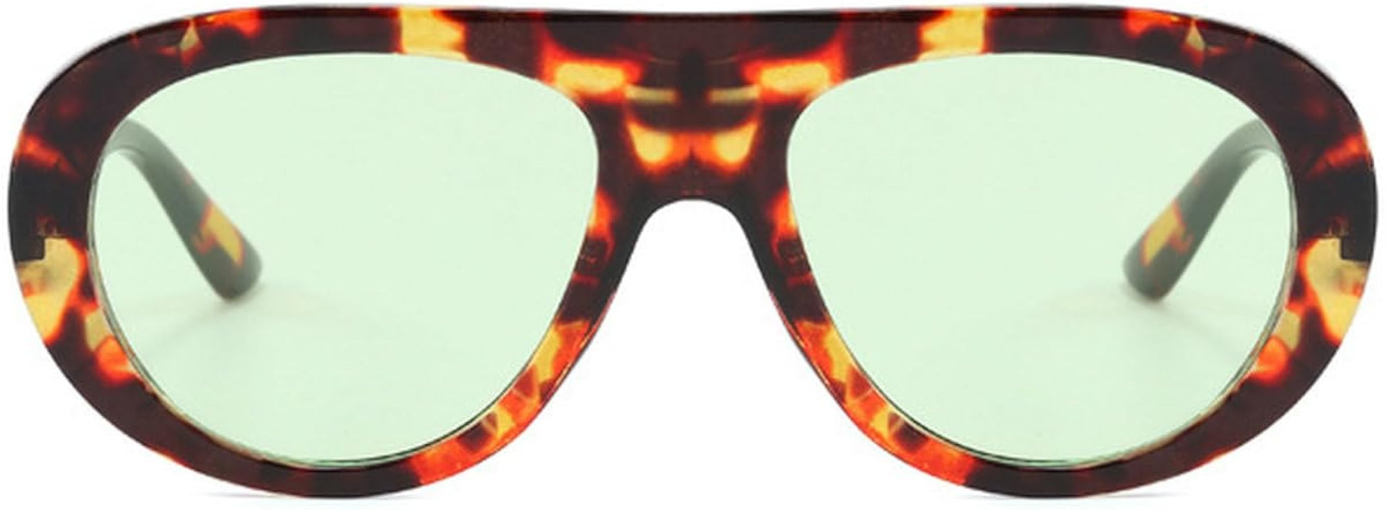 laureles Vintage Pilot Women Sunglasses Fashion Leopard Blue Green Shades UV400 Men Punk Sun Glas... | Amazon (US)