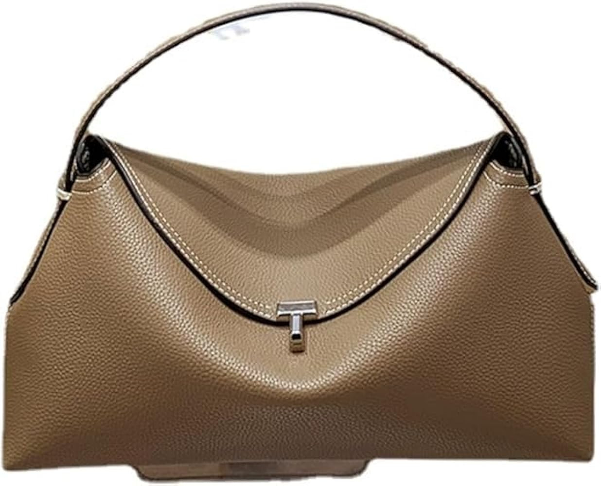 Woman Handbag Luxury Leather Underarm Shoulder Casual Tote Lady Soft Bucket Bag | Amazon (US)