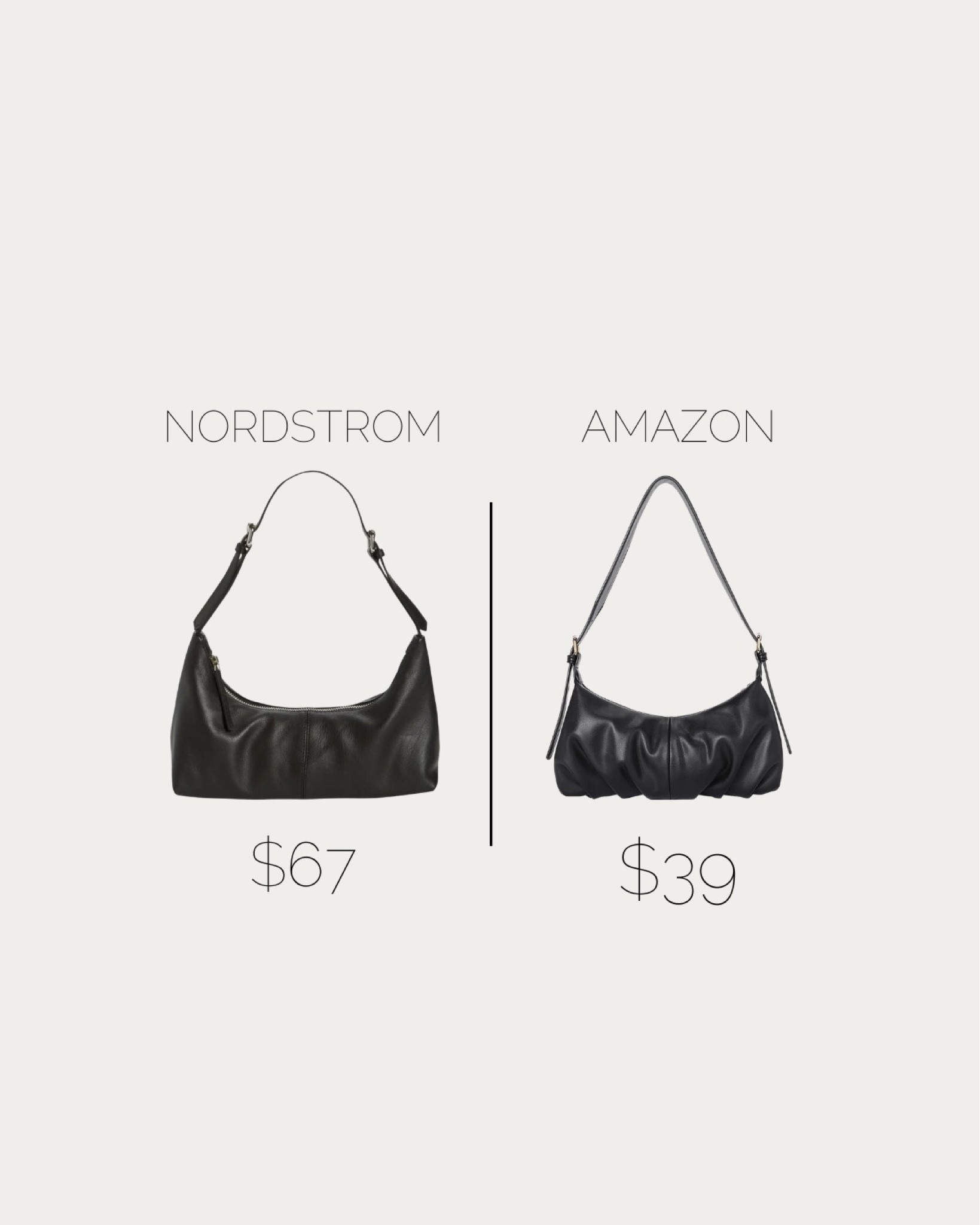 Splurge or not? Comparing bags at similar styles! 💃 Nordstrom bag vs Amazon bad finds! Xx @lorajeannee 

#LTKstyletip #LTKsalealert #LTKitbag