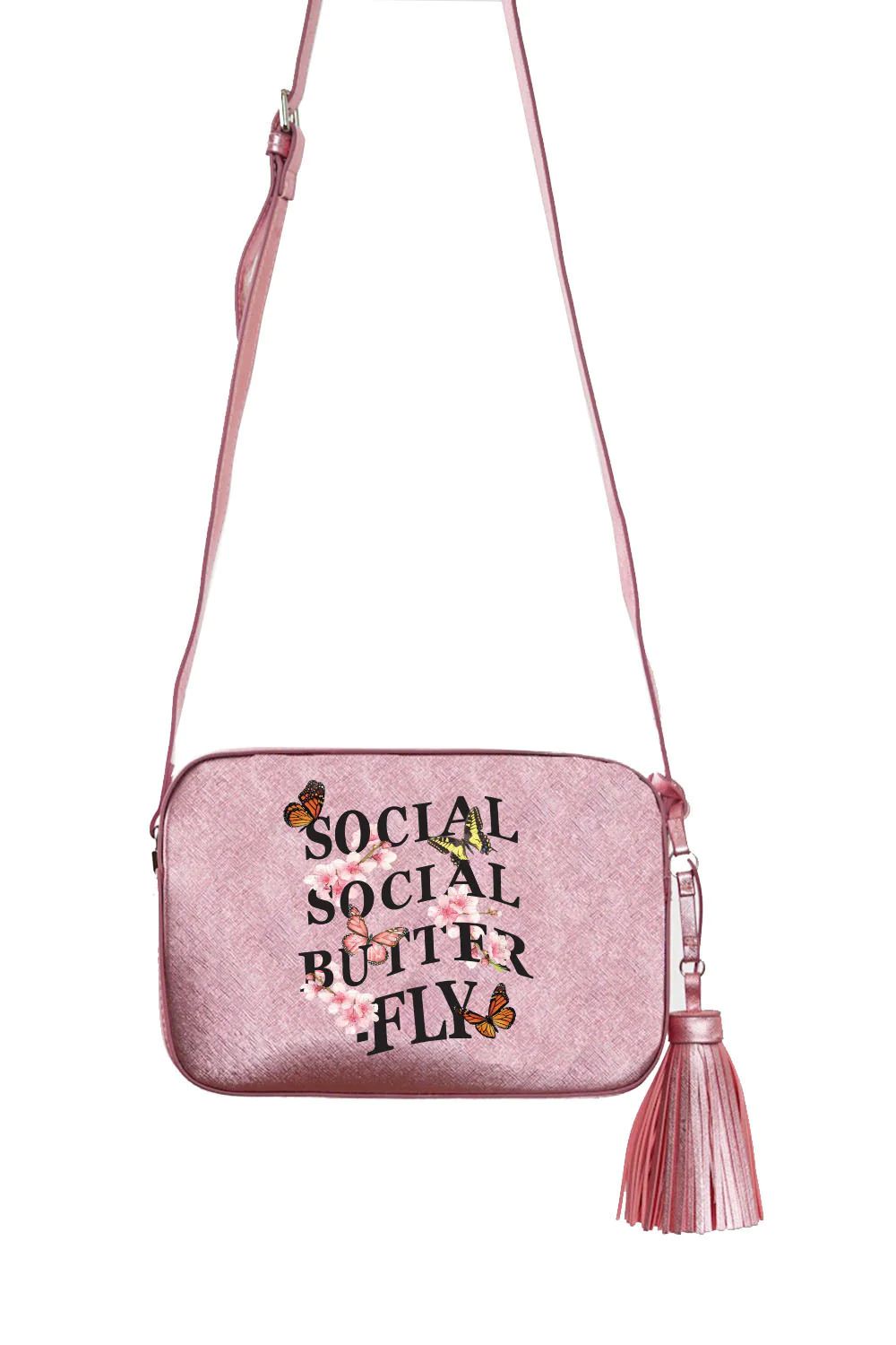 VEGAN CROSSBODY BAG - Social Social Butterfly | Los Angeles Trading Co