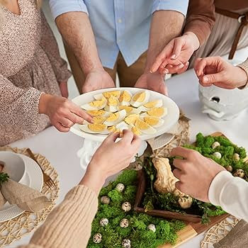 Easter Cupcake Stand Bunny Ceramic Dessert Plates 8.3 Inches Easter Serving Dishes Round Dessert ... | Amazon (US)